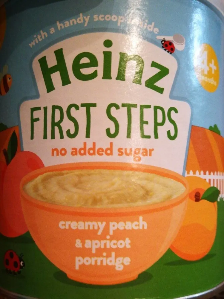 Creamy peach and apricot porridge