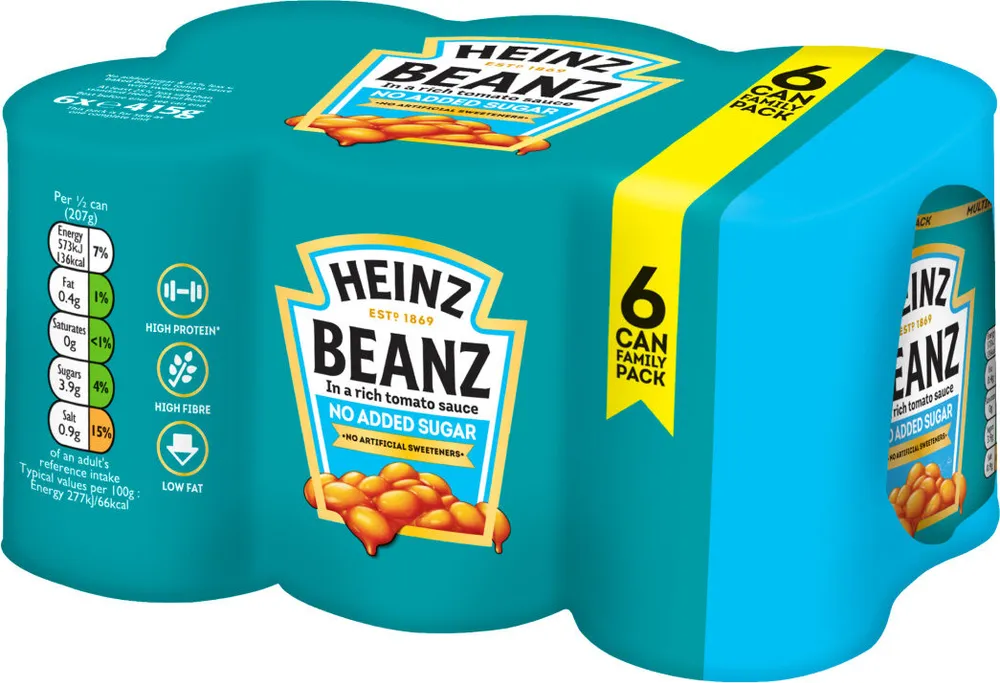 No Added Sugar Beanz in Tomato Sauce 6 x