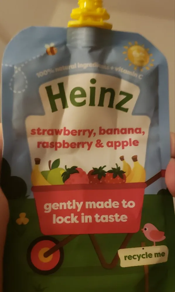 Strawberry, Banana, Raspberry and Apple