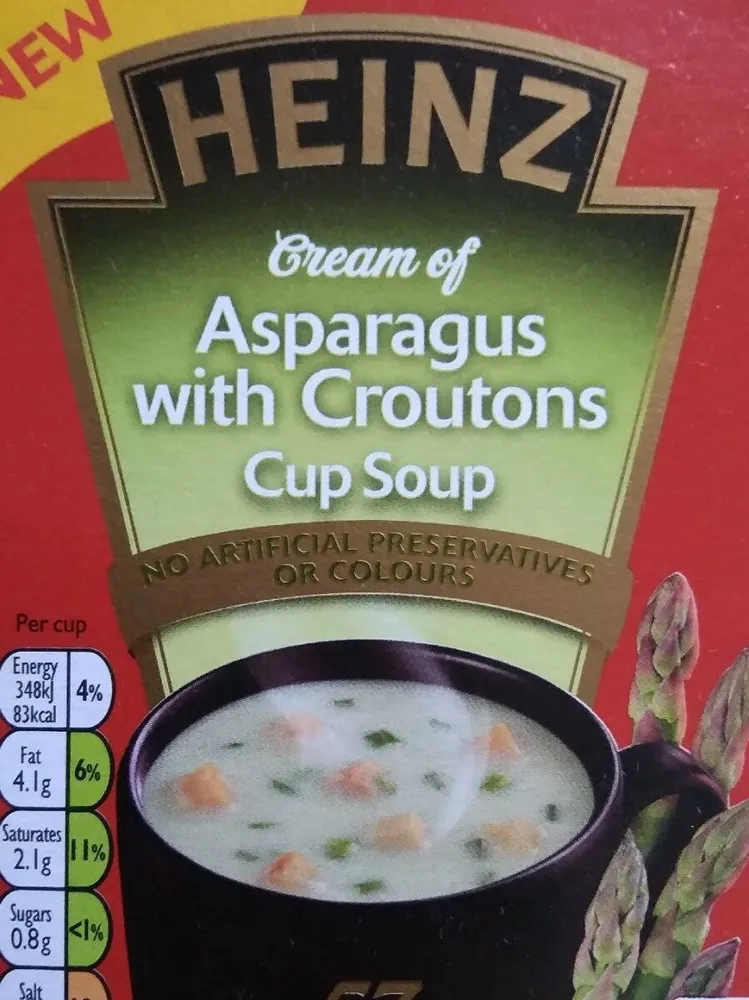 Cream of Asparagus with Croutons Cup Soup