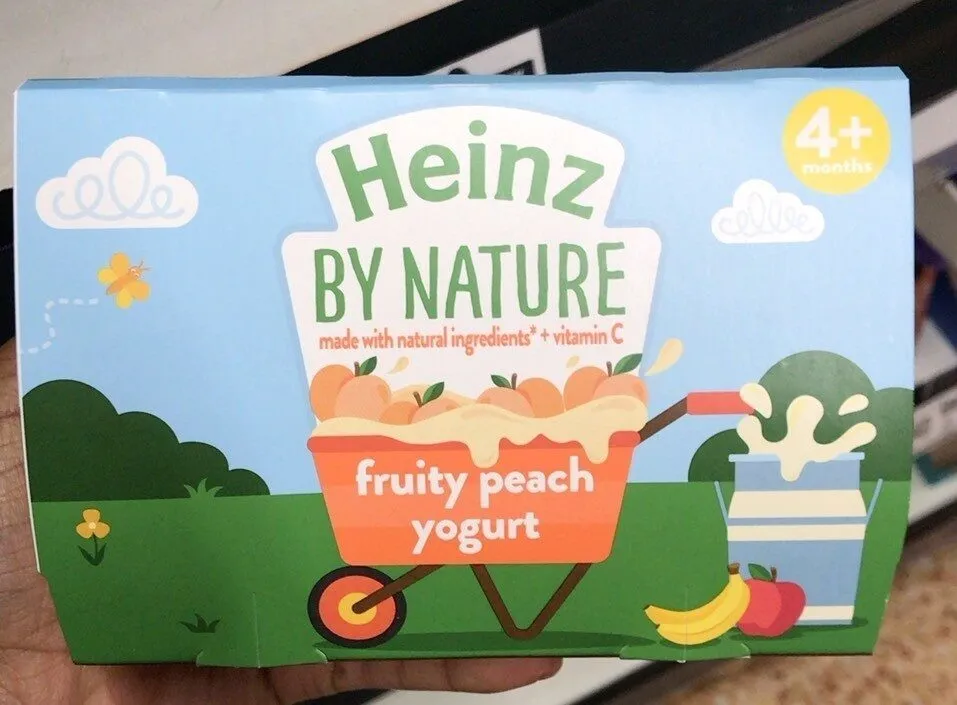 Fruity peach yogurt