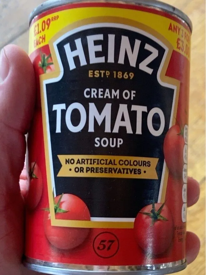 Cream of tomato soup