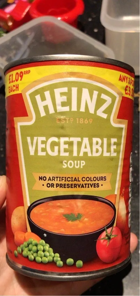 Heinz vegetable soup