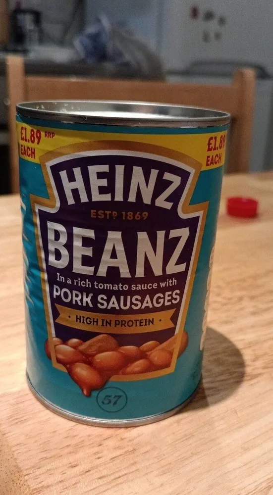 Heinz beanz pork sausage