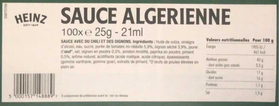 Sauce Algérienne