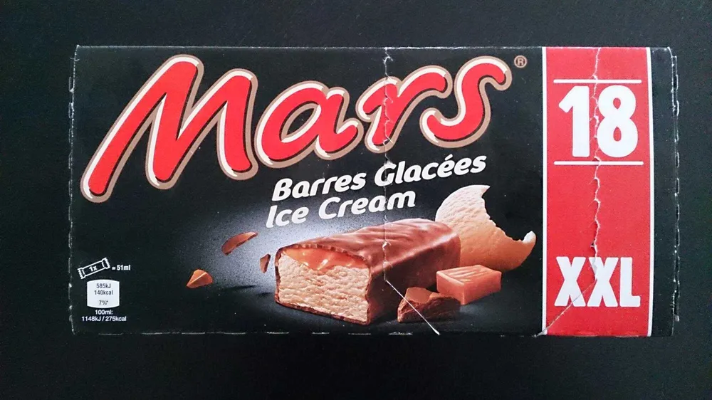 Mars Barres Glacées