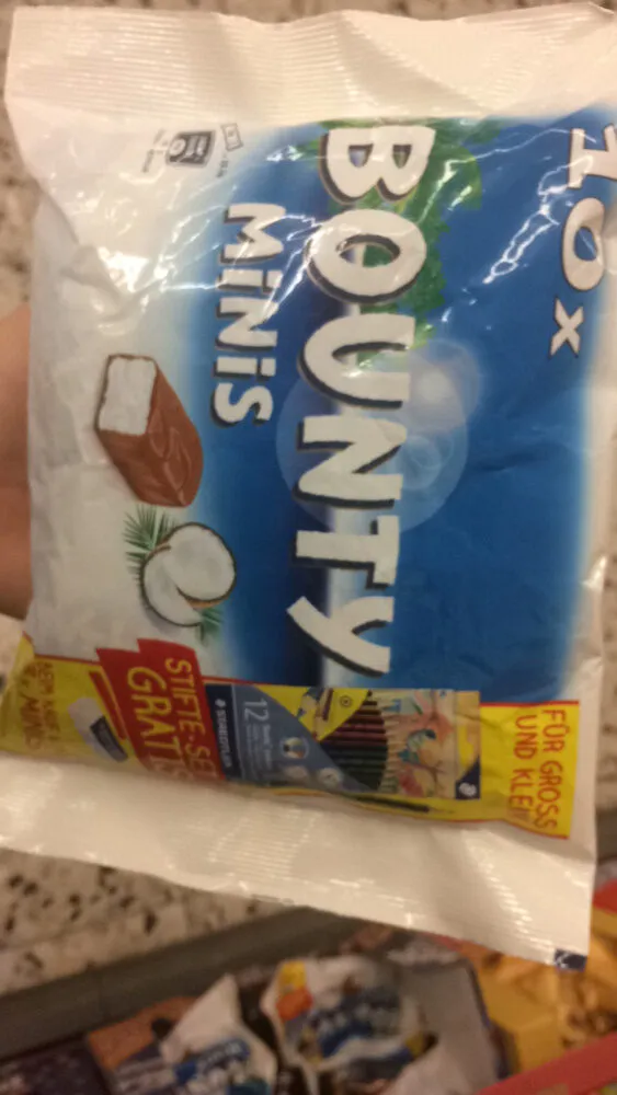 Bounty Chocolate Bars Treat Size X10
