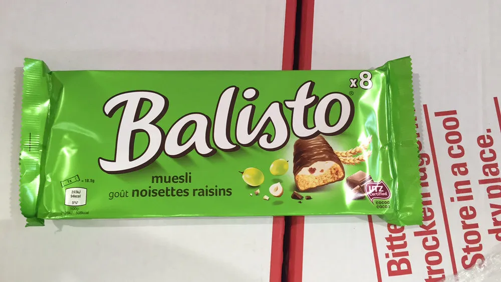 Muesli goût noisettes raisins Biscuit aux céréales