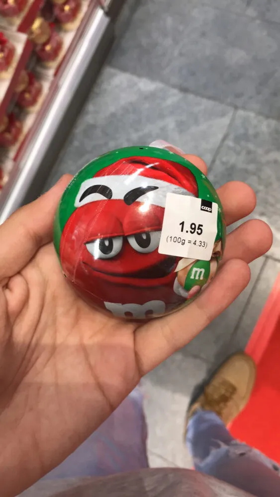 M &M'S Peanuts Boule De Noël 45G