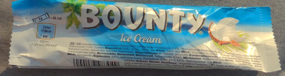 Bounty Ice Cream