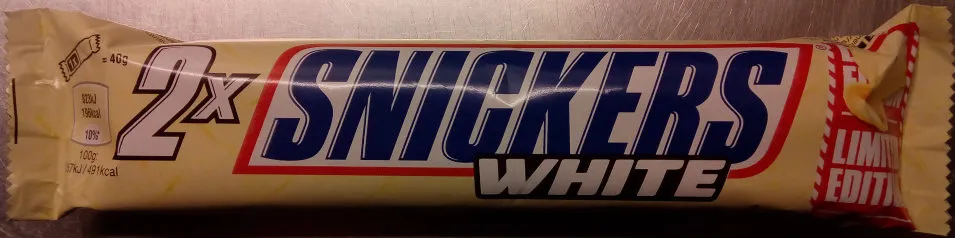 2x Snickers White Limited Edition