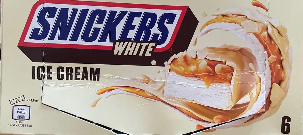 Snickers glacé white