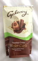 Hazelnut crème wafer curls