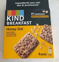 Kind breakfast honey oat bar