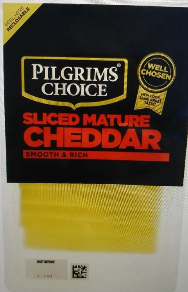 Sliced mature cheddar