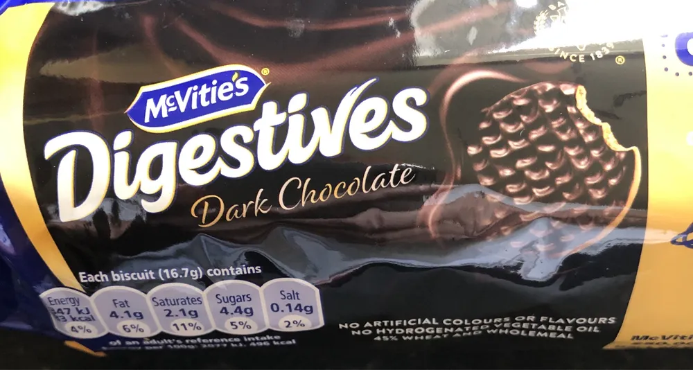 McVitie’s Digestive Dark Chocolate Biscuits