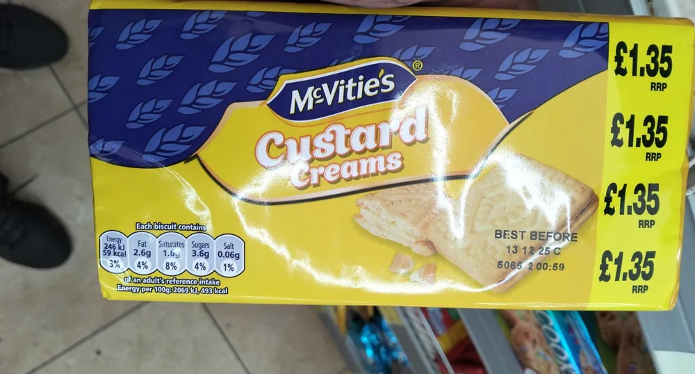 mcvities custard cream