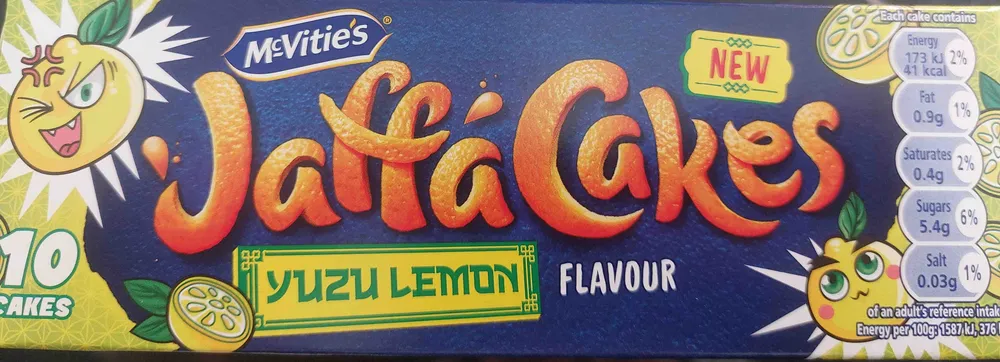 Yuzu Lemon Flavour Jaffa Cakes