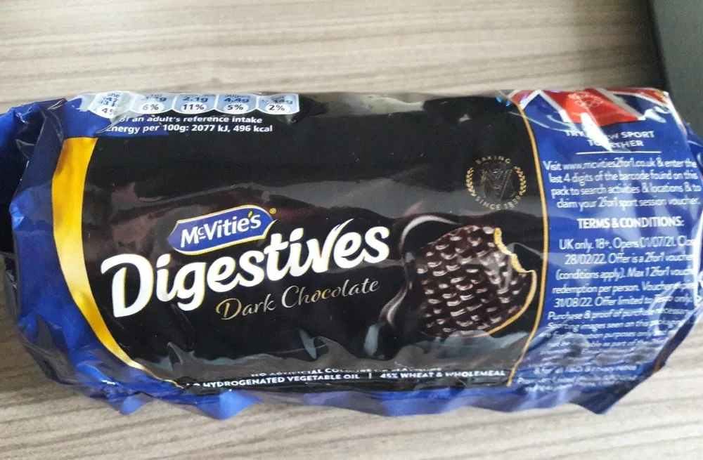 Mc Vitie's digestives (dark chocolate)