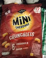 Mini chedders crunchlets chedder & caramelised onion