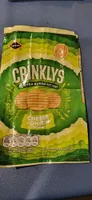 Cheese and Onion flavour crinkled snack biscuits