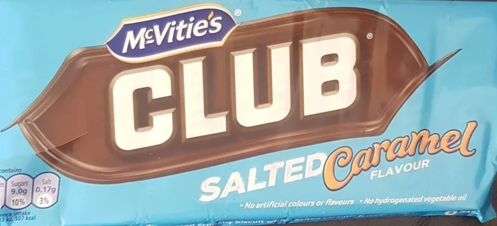 Club salted caramel flavour