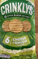 Cheese and Onion Flavour Crinkled Snack Biscuits