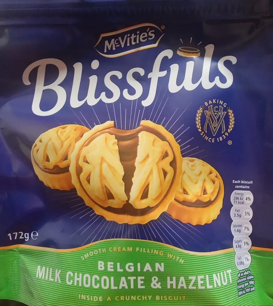 Blissfuls Belgian Chocolate & Hazelnut