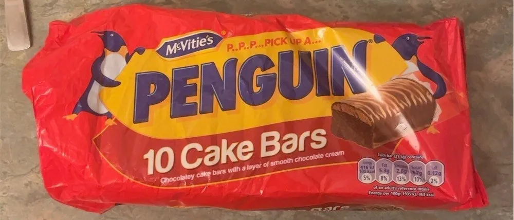 Penguin cake bar