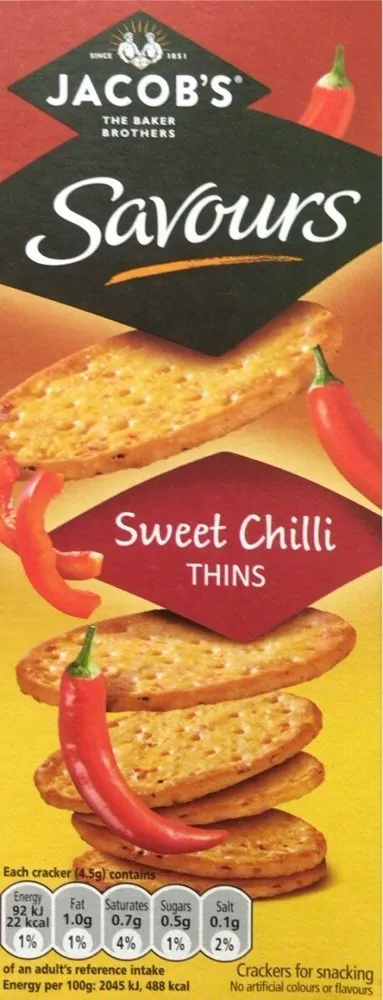 Savours sweet chilli thins