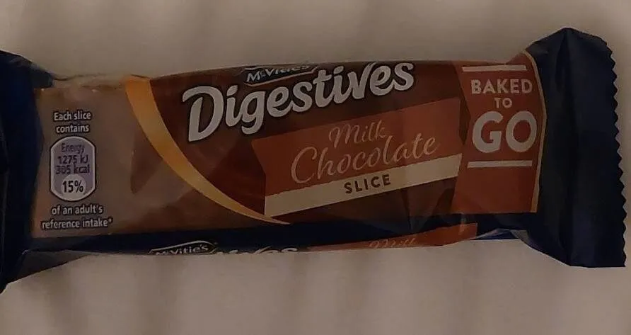 Digestive milk chocolate slice