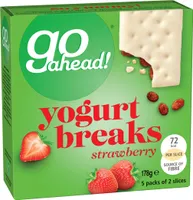 Go Ahead! Strawberry Yogurt Breaks 5 Packs of 2 Slices (178g)