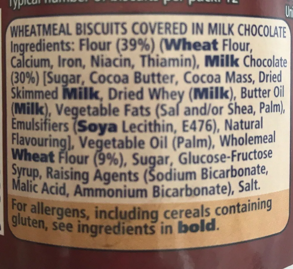 Mcvities Milk Chocolate Digestives Tube