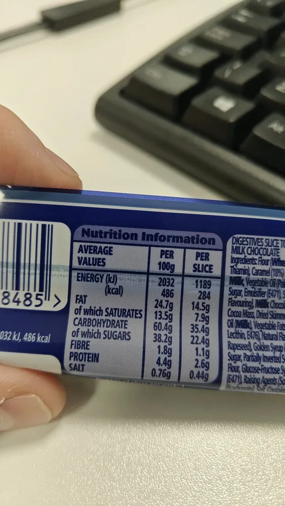 McVities caramel milionair slice