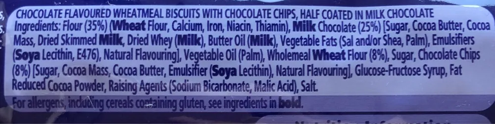 Mcvities Double Milk Chocolate Chip Digestives 300G