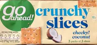 Crunchy slice cheeky! coconut