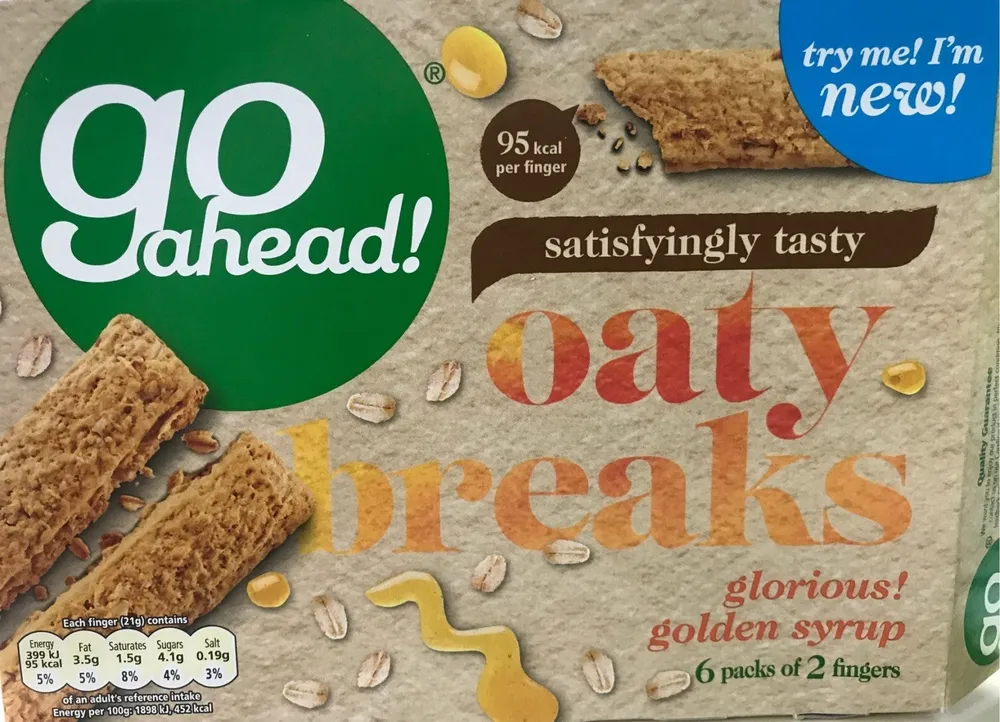 Go Ahead! Golden Syrup Oaty Breaks X6