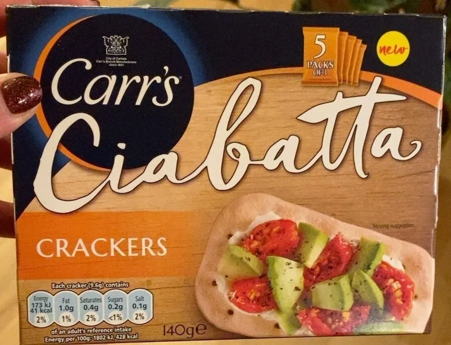 Ciabatta crackers