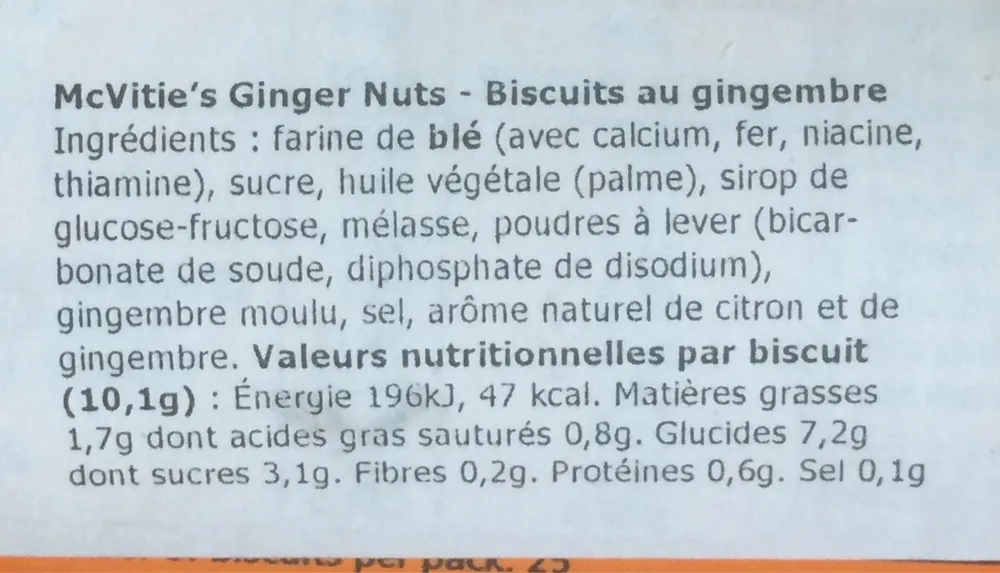 Mcvities Ginger Nuts 150G