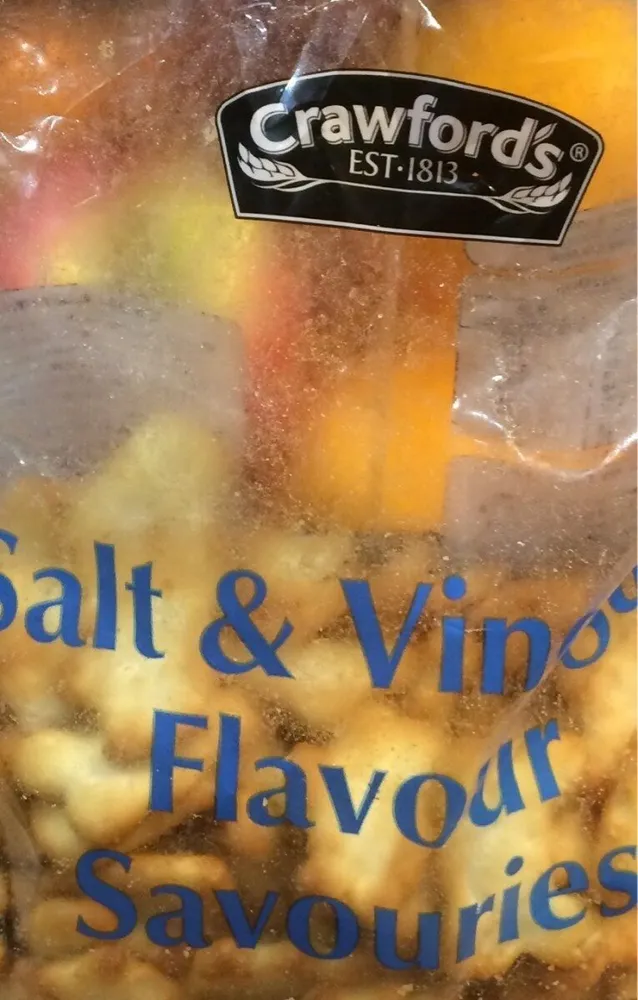 Salt & vinegar flavour savouries
