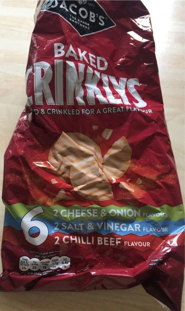 Baked crinklys