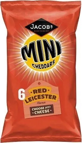 6 Mini Cheddars Red Leicester Flavour