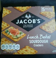 Lunch bakes sourdough crackers