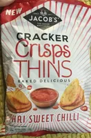 Cracker Crisps Thins - Thai Sweet Chilli