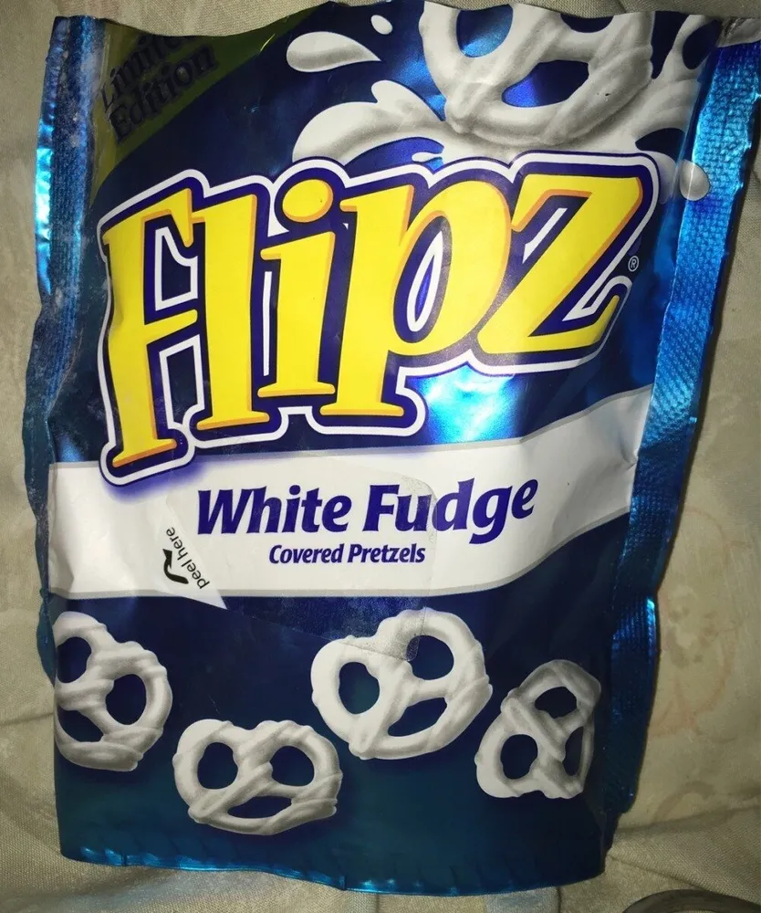 Flipz white fudge covered pretzels