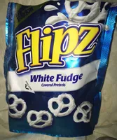 Flipz white fudge covered pretzels