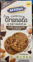 Crunchy oat bakes dark chocolate and almond