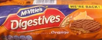 Digestives Milk chocolate and orange