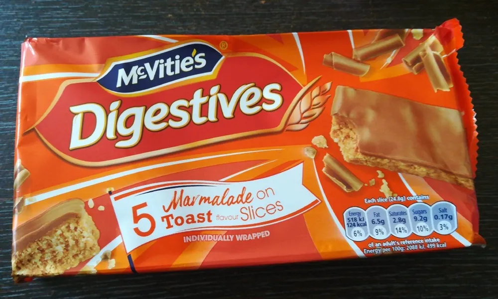 Digestives Marmalade on Toast flavour Slices