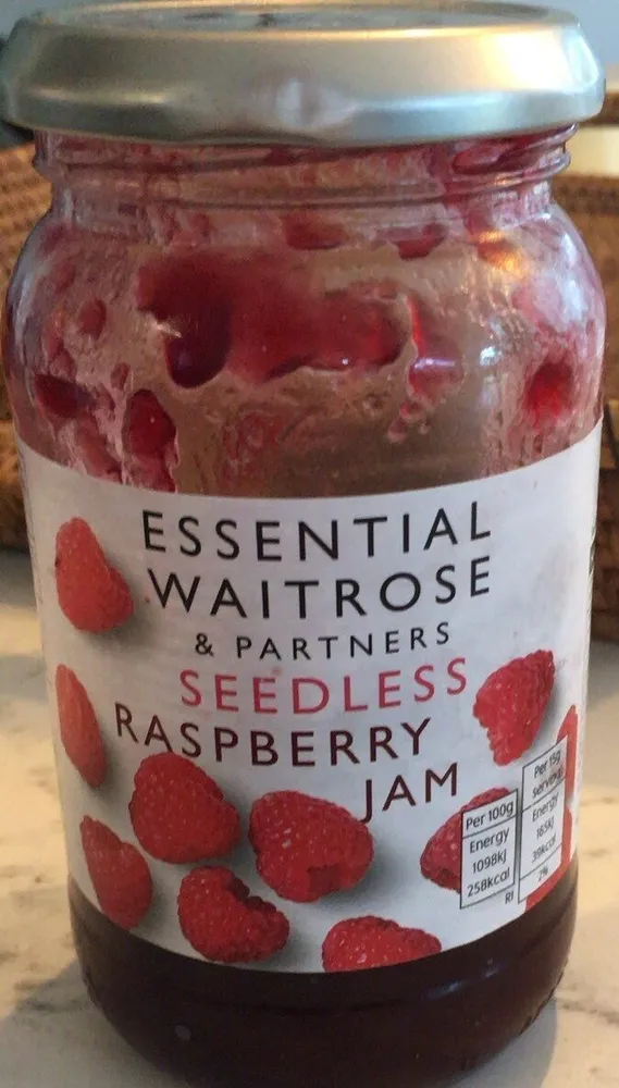 Seedless raspberry jam